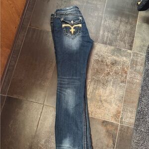 Rock Revival Dark Blue Boot Cut Jeans